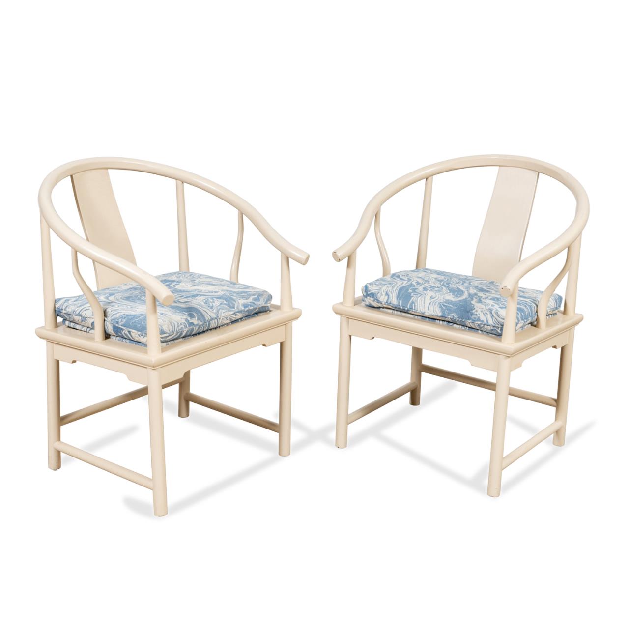 PAIR BAKER "FAR EAST" ARMCHAIRS