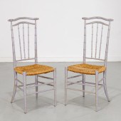 PAIR BAMBOO TURNED CHIAVARI ST