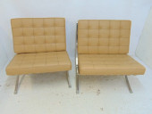 PAIR BARCELONA CHAIRS WITH BEI