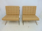 PAIR BARCELONA CHAIRS WITH BEI