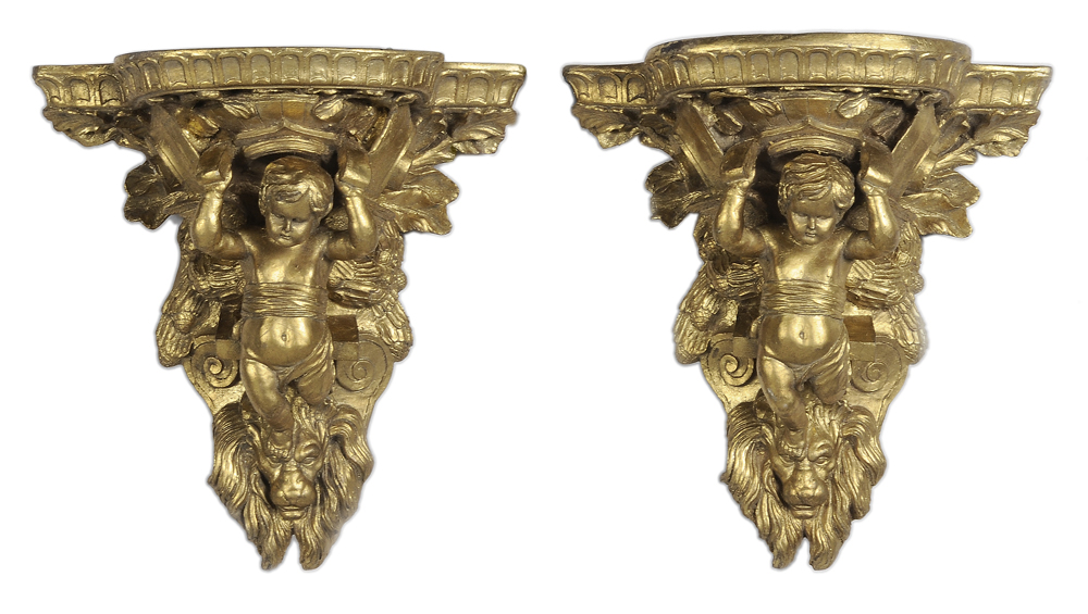 Pair Baroque Style Brackets modern: