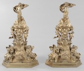 Pair Baroque Style Bronze Chen