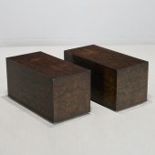 PAIR BAUGHMAN STYLE BURL VENEE