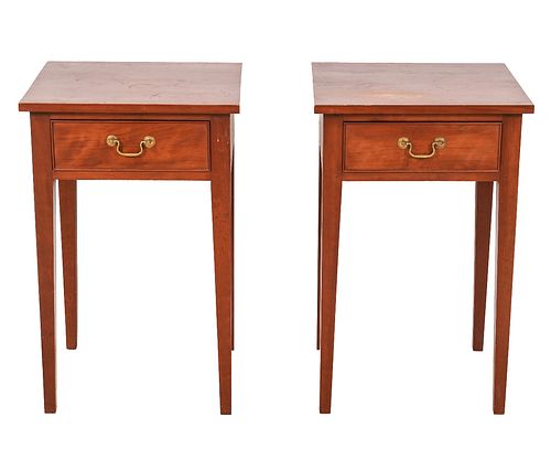 PAIR BENCH MADE END TABLESPair of