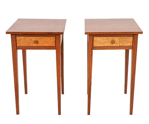 PAIR BENCH MADE END TABLESPair of