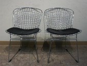 PAIR BERTOIA STYLE CHROME PLAT