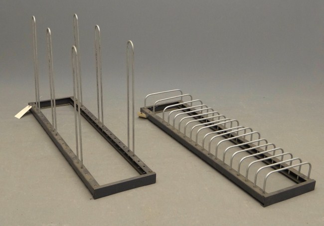 Pair bicycle stands. 13'' x 30''