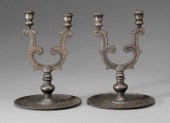 Pair Bidriware Candelabra Indi