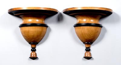 Pair Biedermeier style brackets: