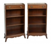 PAIR BIGGS MAHOGANY SMALL BOOK