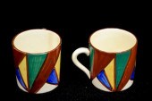 PAIR BIZARRE CLARICE CLIFF DEM