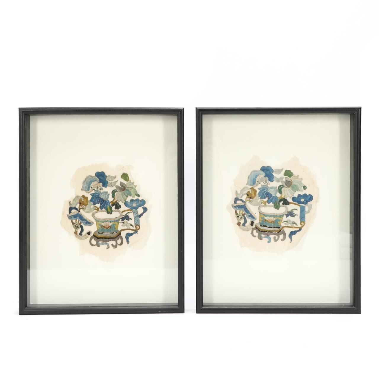 PAIR, BLACK FRAMED CHINESE