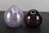 PAIR BLOWN ART GLASS SCENT BOT