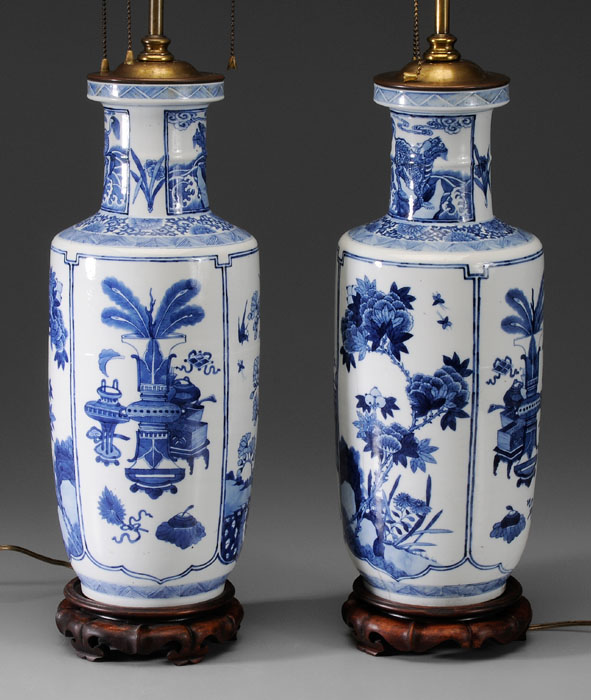 Pair Blue and White Porcelain
