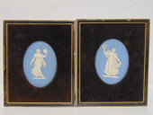 PAIR BLUE PORCELAIN WEDGWOOD P