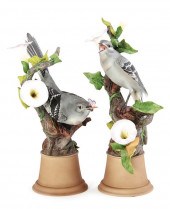 Pair Boehm Mockingbirds marked