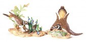 Pair Boehm porcelain Killdeer