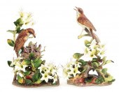 Pair Boehm Wood Thrushes marke