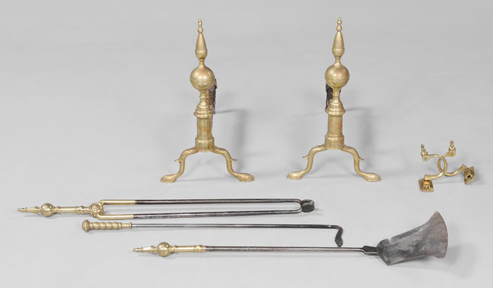 Pair Boston Federal Brass