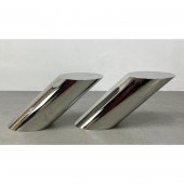 Pair BREUTON Angled Table Pede
