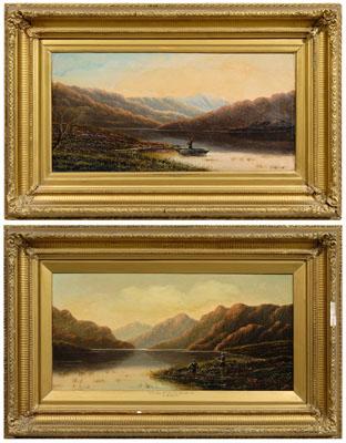 Pair British School paintings,
