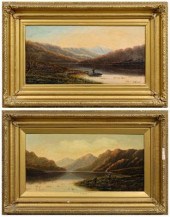 Pair British School paintings,