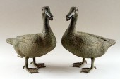 PAIR BRONZE FOUNTAIN FIGURES I