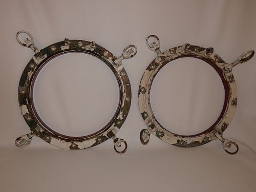 PAIR BRONZE PORTHOLESPair of