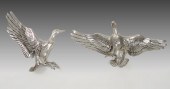 PAIR BRUCE FOX LARGE ALUMINUM