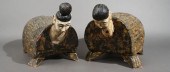PAIR BURMESE SEQUIN INLAID GIL