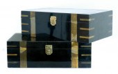 PAIR, CAMPAIGN STYLE LACQUERED