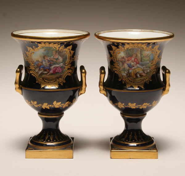 Pair Carl Thieme Potschappel German