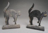 PAIR CARLISLE FOUNDRY IRON CAT