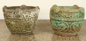 PAIR CAST STONE MOORISH DESIGN