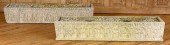 PAIR CAST STONE NATURALISTIC S