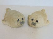 PAIR CEMENT, CAST STONE FIGURA