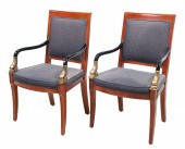 Pair Century Regency style uph