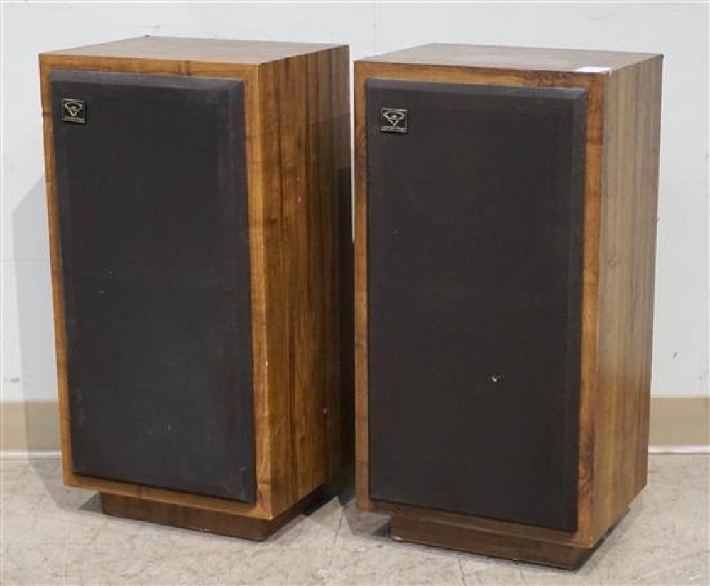 PAIR CERWIN-VEGA WALNUT VENEER