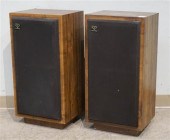 PAIR CERWIN-VEGA WALNUT VENEER