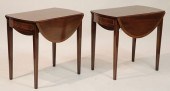 PAIR CHARAK MAHOGANY PEMBROKE