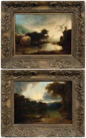 Pair Charles Fraser paintings,