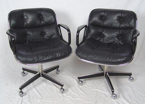 PAIR CHARLES POLLACK FOR KNOLL