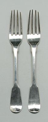 Pair Charleston coin silver