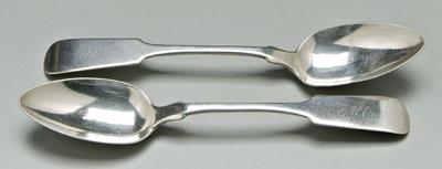 Pair Charleston coin silver spoons: