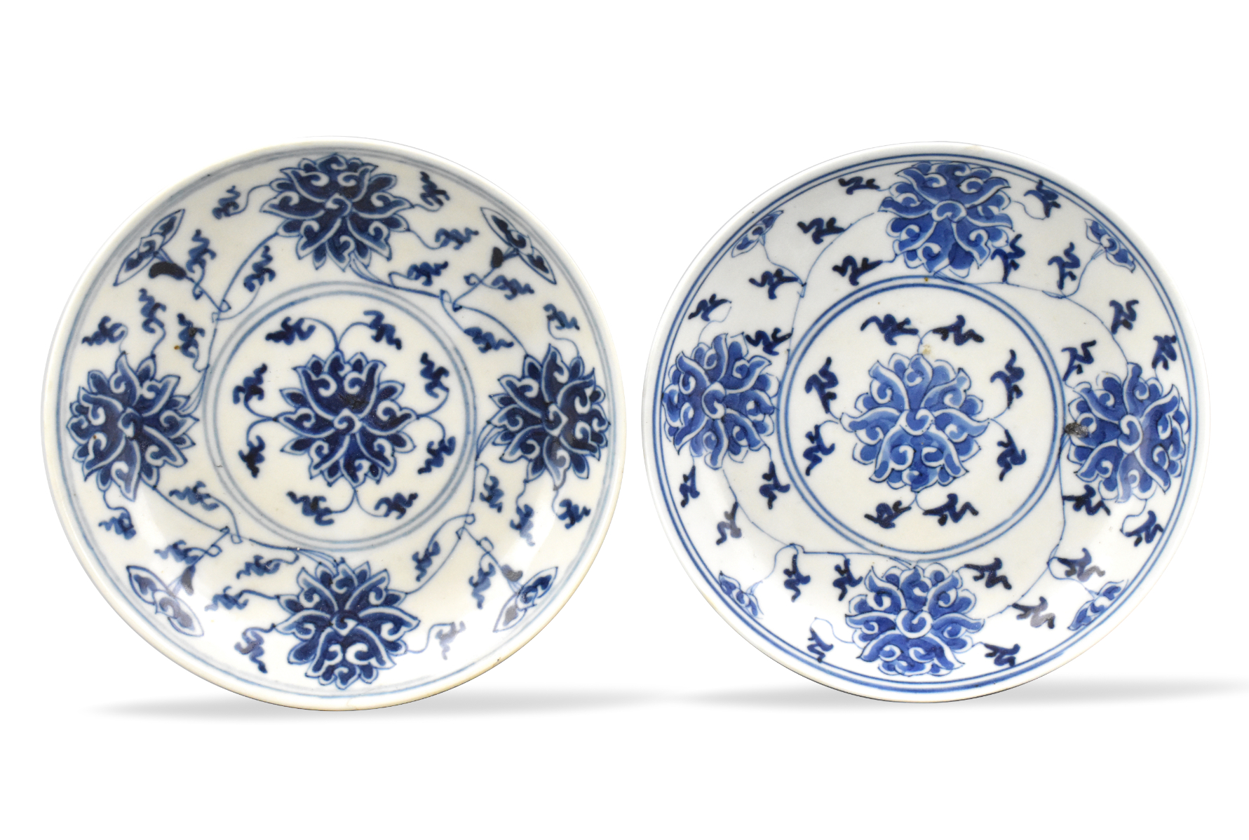 PAIR CHINESE B & W SCROLLING