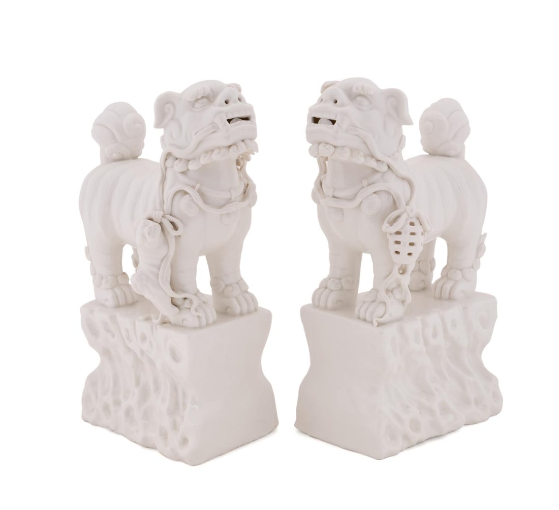 PAIR, CHINESE BLANC DE CHINE