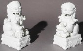 PAIR CHINESE BLANC-DE-CHINE FO