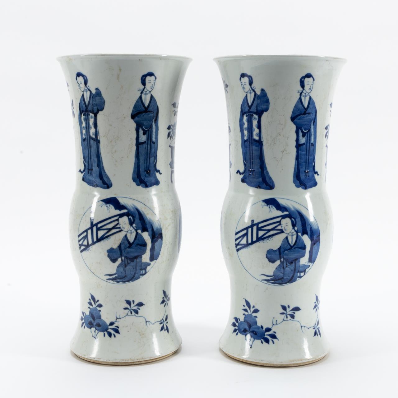 PAIR, CHINESE BLUE & WHITE
