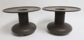 PAIR CHINESE BRONZE VESSELSMat