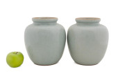 PAIR, CHINESE CELADON GLAZED C